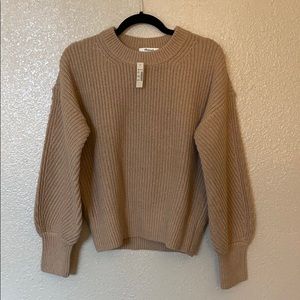 Madewell Fairbanks Camel Sweater